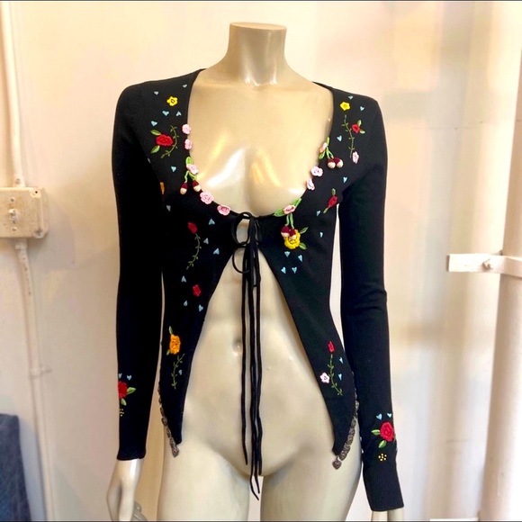Twin-Set Sweaters - TWIN-SET CARDIGAN WITH EMBROIDERY